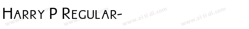 Harry P Regular字体转换